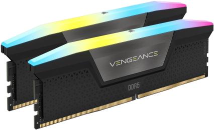 Оперативна память Corsair 64GB (2x32GB) DDR5 6000 MHz CL40 Vengeance RGB Gray (CMH64GX5M2D6000Z40)