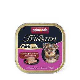 Корм вологий Animonda Vom Feinsten Mini Junior для цуценят дрібних порід з птицею, олениною та журавлиною 100 г (AM-82367)