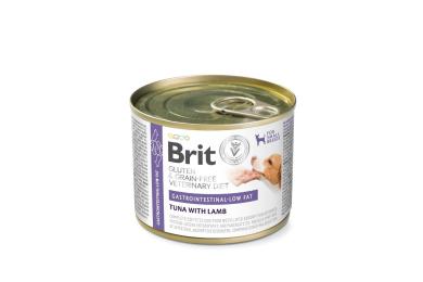 Корм вологий Brit VetDiet Gastrointestinal-Low Fat для собак при проблемах з травленням з обмеженим вмістом жиру з тунцем і ягням 200 г (101317)