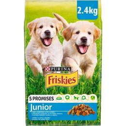 Сухий корм для собак Purina Friskies Junior з куркою, овочами і молоком 2.4 кг (7613034232205)