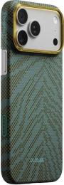 Чохол-накладка Pitaka Edge Case Breath of Veins для iPhone 17 Pro Max Dive Green (BV1703PM)