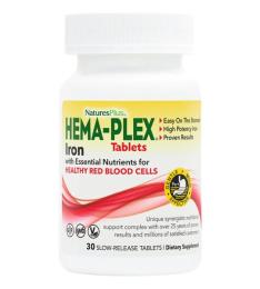 Натуральні добавки і екстракти Natures Plus Hema-Plex Iron (30 tab) (21566-01)