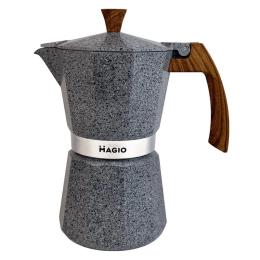 Кавоварка гейзерна Magio MG-1011 Gray 300 мл