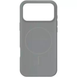 Чохол-накладка Apple iPhone 16 Pro Max Gelius Silicone Case (MagSafe) Thin Circle Charcoal Gray Black (00000103237)