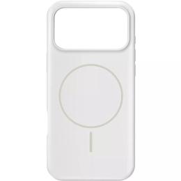 Чохол-накладка Gelius Apple iPhone 16 Pro Max Gelius Silicone Case (MagSafe) Thin Circle White (00000103240)