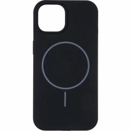 Чохол-накладка Apple iPhone 15 Gelius Silicone Case (MagSafe) Thin Circle Black (00000103186)