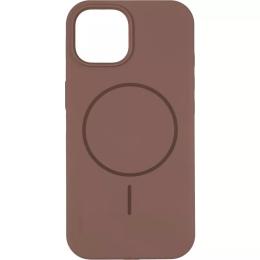 Чохол-накладка Apple iPhone 15 Gelius Silicone Case (MagSafe) Thin Circle New Brown (00000103193)