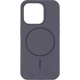 Чохол-накладка Gelius Apple iPhone 15 Pro Gelius Silicone Case (MagSafe) Thin Circle Charcoal Gray Black (00000103197)