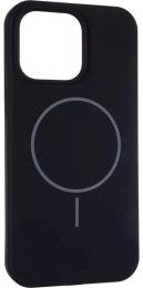 Чохол-накладка Apple iPhone 15 Pro Max Gelius Silicone Case (MagSafe) Thin Circle Black (00000103206)