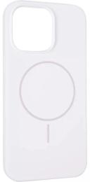 Чохол-накладка Apple iPhone 15 Pro Max Gelius Silicone Case (MagSafe) Thin Circle White (00000103210)