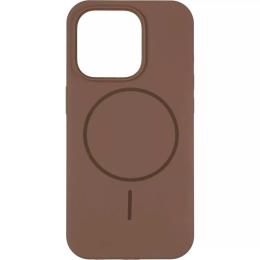 Чохол-накладка Apple iPhone 15 Pro Gelius Silicone Case (MagSafe) Thin Circle New Brown (00000103203)
