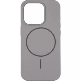 Чохол-накладка Gelius Apple iPhone 15 Pro Gelius Silicone Case (MagSafe) Thin Circle Titanium Gray (00000103198)