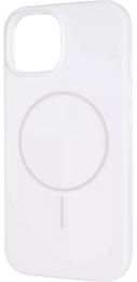 Чохол-накладка Apple iPhone 15 Gelius Silicone Case (MagSafe) Thin Circle White (00000103190)