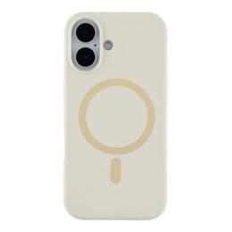 Чохол-накладка Apple iPhone 16 Gelius Silicone Case (MagSafe) Thin Circle Antique White (00000103214)