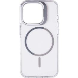 Чохол-накладка Gelius Apple iPhone 15 Pro Gelius Sofi Case Camera stand (MagSafe) White (00000101093)