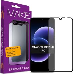 Захисне скло Xiaomi Redmi 17C Make Glass Black (MGF-XR17C)
