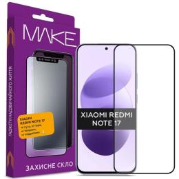 Захисне скло Xiaomi Redmi Note 17 Make Glass Black (MGF-XRN17)
