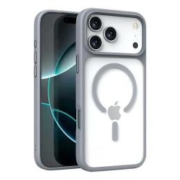 Чохол-накладка EpiK Apple iPhone 17 Pro Max (6.9) EpiK TPU+PC Metal Buttons with Magnetic Fit Gray (00000081725_3)