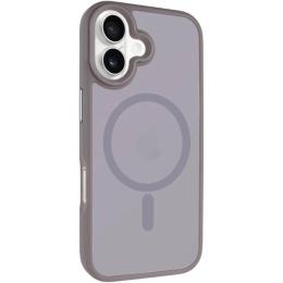 Чохол-накладка Apple iPhone 17 (6.3) EpiK TPU + PC Metal Buttons Gray (00000081718_4)
