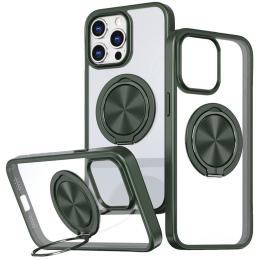 Чохол-накладка EpiK Apple iPhone 12 Pro / iPhone 12 (6.1) EpiK TPU+PC Metal Ring with Magnetic Fit Green (00000073467_3)