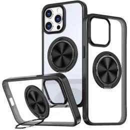 Чохол-накладка EpiK Apple iPhone 13 Pro (6.1) EpiK TPU+PC Metal Ring with Magnetic Fit Black (00000073470_4)
