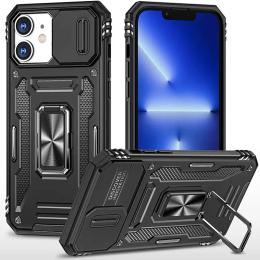 Чохол-накладка EpiK Apple iPhone 11 (6.1) EpiK Camshield Army Ring Black (00000062783_6)