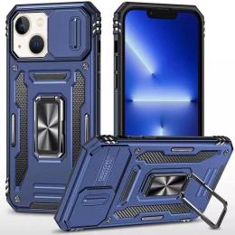 Чохол-накладка EpiK Apple iPhone 13 / iPhone 14 (6.1) EpiK Camshield Army Ring Blue (00000072800_5)