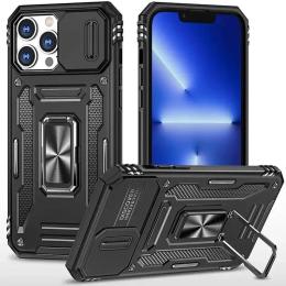 Чохол-накладка EpiK Apple iPhone 15 Pro (6.1) EpiK Camshield Army Ring Black (00000085553_6)