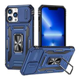 Чохол-накладка EpiK Apple iPhone 16 Pro Max (6.9) EpiK Camshield Army Ring Navy (00000085557_5)