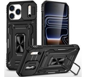 Чохол-накладка Apple iPhone 17 Pro/iPhone 18 Pro (6.3) EpiK Camshield Army Ring Black (00000086828_6)