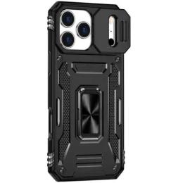 Чохол-накладка Apple iPhone 17 Pro Max/iPhone 18 Pro Max (6.9) EpiK Camshield Army Ring Black (00000086829_6)