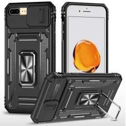Чохол-накладка EpiK Apple iPhone 7 plus/iPhone 8 plus (5.5) EpiK Camshield Army Ring Black (00000068266_6)