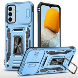 Чохол-накладка EpiK Samsung Galaxy A14 4G/Galaxy A14 5G EpiK Camshield Army Ring Light Blue (00000064643_1)