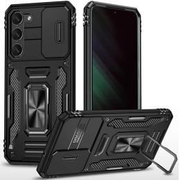 Чохол-накладка EpiK Samsung Galaxy S22 EpiK Camshield Army Ring Black (00000068616_6)
