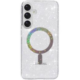 Чохол-накладка EpiK Samsung Galaxy S25/Galaxy S24 EpiK TPU Eclipse Sparkle Magnetic Fit Clear (00000076355_2)
