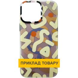 Чохол-накладка EpiK Apple iPhone 16 (6.1) EpiK PU Pastel Chaos with Magnetic Fit Beige (00000081240_2)