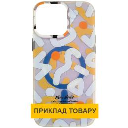 Чохол-накладка EpiK Apple iPhone 16 (6.1) EpiK PU Pastel Chaos with Magnetic Fit White (00000081240_1)