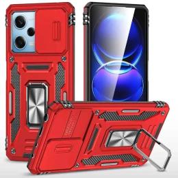 Чохол-накладка EpiK Xiaomi Redmi 12/Poco M6 Pro 5G EpiK Camshield Army Ring Red (00000068272_3)