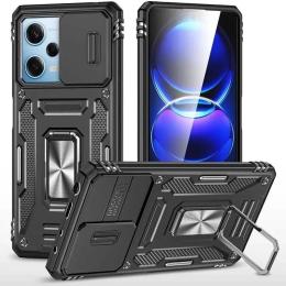 Чохол-накладка EpiK Xiaomi Redmi 12/Poco M6 Pro 5G EpiK Camshield Army Ring Black (00000068272_6)