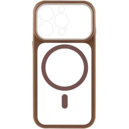 Чохол-накладка GETMAN Apple iPhone 13 Pro (6.1) GETMAN Moon Clear with Magnetic Fit Brown (00000084764_3)