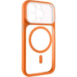 Чохол-накладка GETMAN Apple iPhone 13 Pro (6.1) GETMAN Moon Clear with Magnetic Fit Orange (00000084764_5)