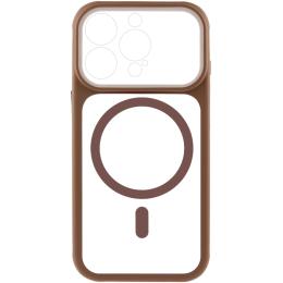 Чохол-накладка GETMAN Apple iPhone 14 Pro (6.1) GETMAN Moon Clear with Magnetic Fit Brown (00000084767_3)