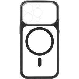 Чохол-накладка GETMAN Apple iPhone 15 Pro (6.1) GETMAN Moon Clear with Magnetic Fit Black (00000084770_1)