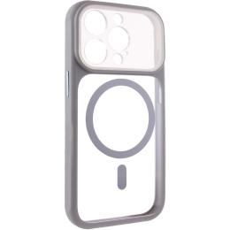 Чохол-накладка GETMAN Apple iPhone 15 Pro (6.1) GETMAN Moon Clear with Magnetic Fit Gray (00000084770_4)