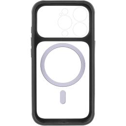 Чохол-накладка GETMAN Apple iPhone 15 Pro Max (6.7) GETMAN Moon Clear with Magnetic Fit Black (00000084771_1)