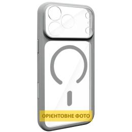 Чохол-накладка GETMAN Apple iPhone 15 Pro Max (6.7) GETMAN Moon Clear with Magnetic Fit Gray (00000084771_4)
