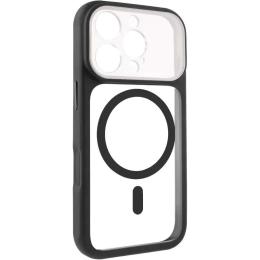 Чохол-накладка GETMAN Apple iPhone 16 Pro (6.3) GETMAN Moon Clear with Magnetic Fit Black (00000084773_1)
