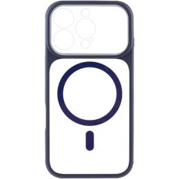 Чохол-накладка GETMAN Apple iPhone 16 Pro (6.3) GETMAN Moon Clear with Magnetic Fit Blue (00000084773_2)
