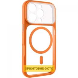 Чохол-накладка GETMAN Apple iPhone 16 Pro (6.3) GETMAN Moon Clear with Magnetic Fit Orange (00000084773_5)