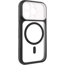 Чохол-накладка GETMAN Apple iPhone 16 Pro Max (6.9) GETMAN Moon Clear with Magnetic Fit Black (00000084774_1)